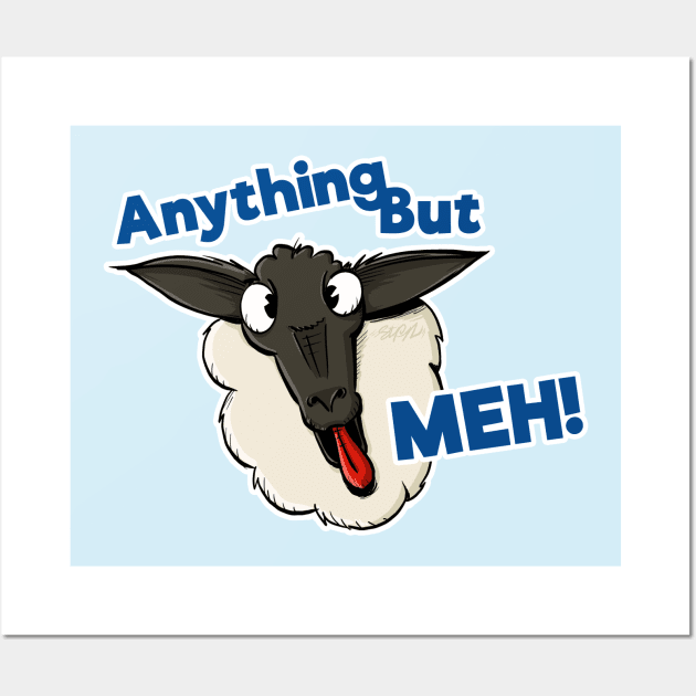 Anything but Meh! Sheep Wall Art by madebystfn